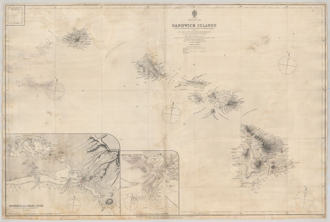 1883 Sandwich Islands (Great Britain. Hydrographic Office)