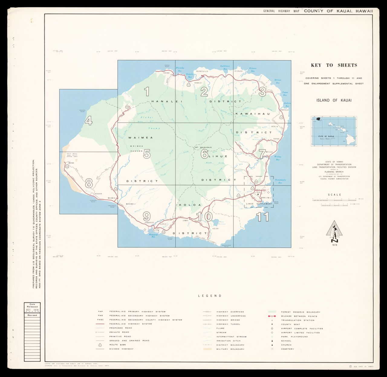 General highway map : County of Kauai, island of Kauai, 1978