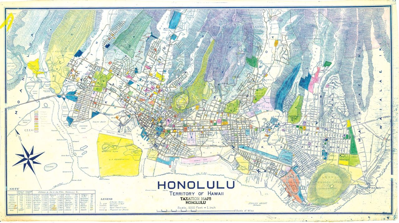 1929 Honolulu, Taxation Map